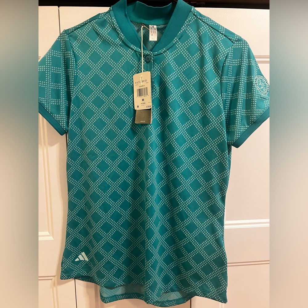 Adidas NEW Turquoise Women’s GOLF Polo Shirt Medium